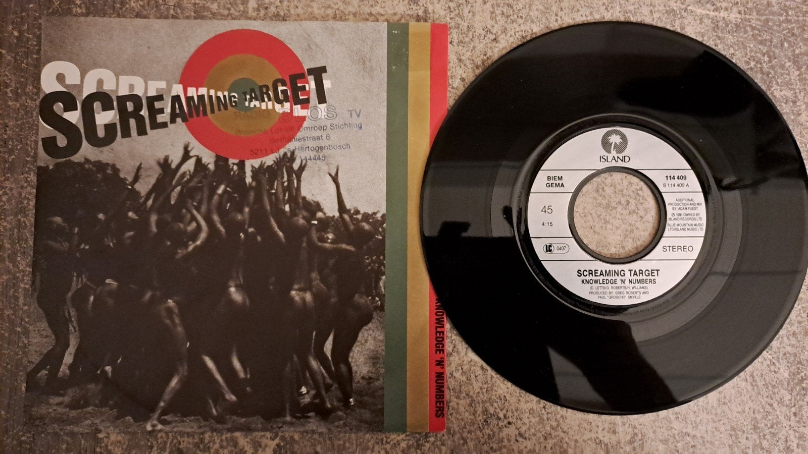 screaming target  - knowledge ' n' numbers, Gebruikt, 7 inch, Pop, Fotohoes