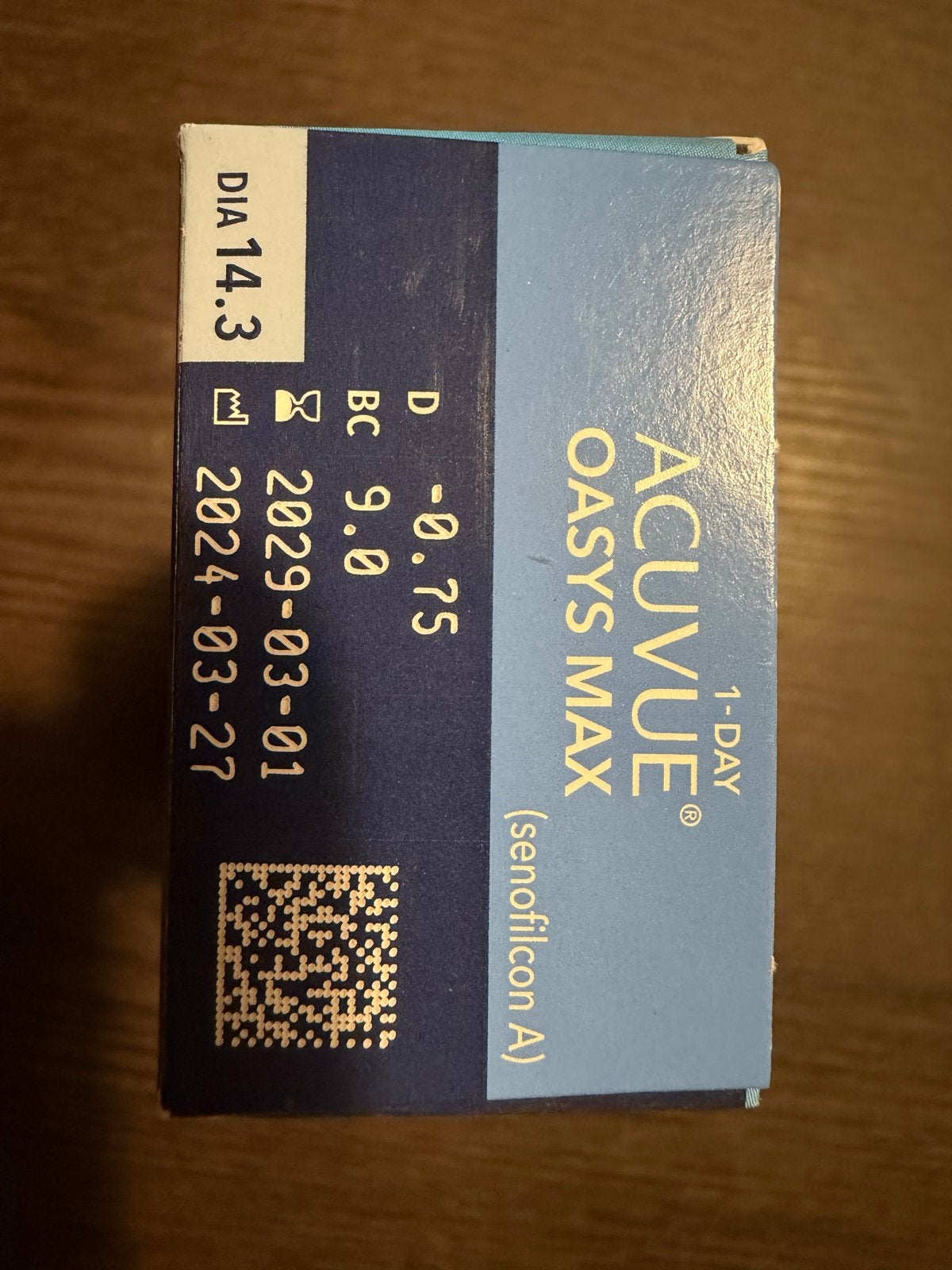 ACUVUE Oasys Max 1-Day contactlenzen (-0.75), Ophalen of Verzenden, Nieuw