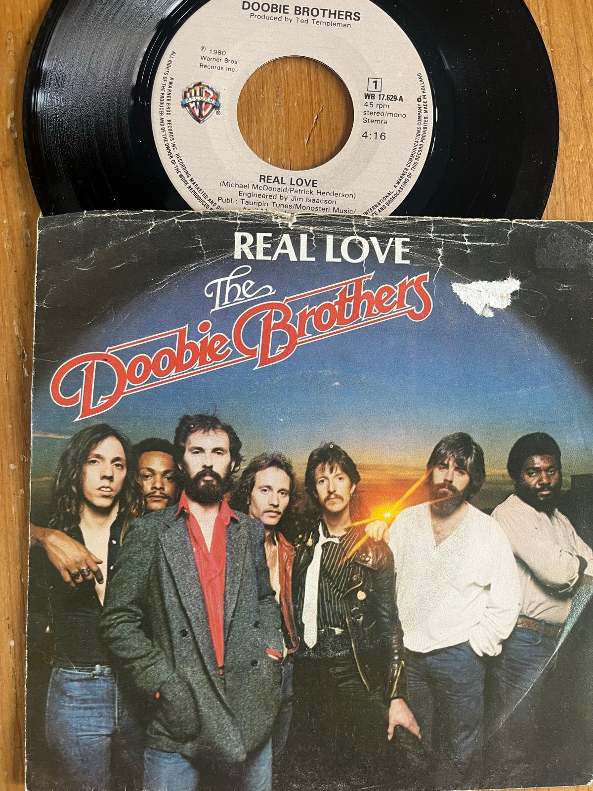 The Doobie Brothers - Real Love 7" Vinyl Single, Cd's en Dvd's, Gebruikt, 7 inch, Pop, Fotohoes