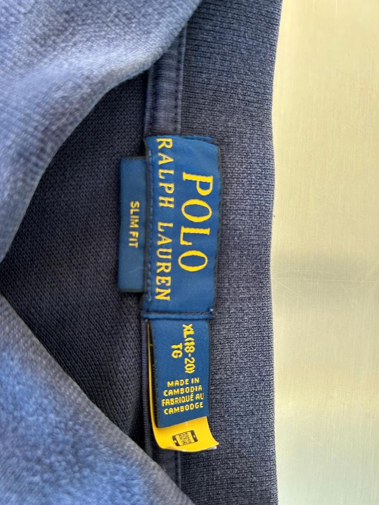Ralph Lauren Polo Jongens Donkerblauw Maat 18-20 (XL), Verzenden, Gebruikt, Jongen, Shirt of Longsleeve
