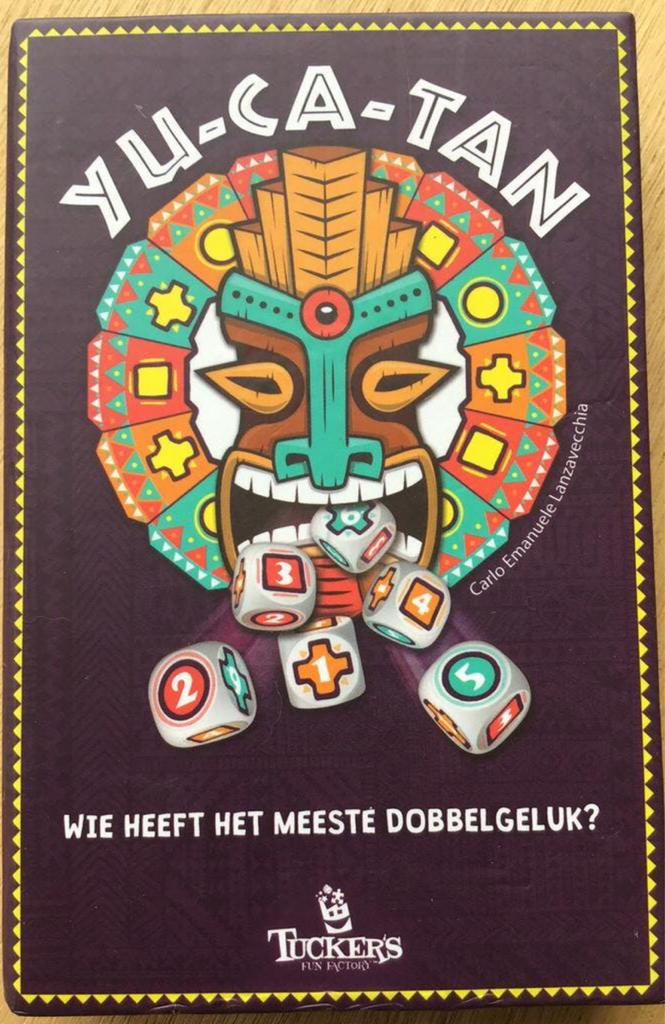 Dobbelspel Yu-ca-tan - vanaf 8 jaar - ZGAN, Vijf spelers of meer, Ophalen of Verzenden, Zo goed als nieuw, Tucker’s Fun Factory