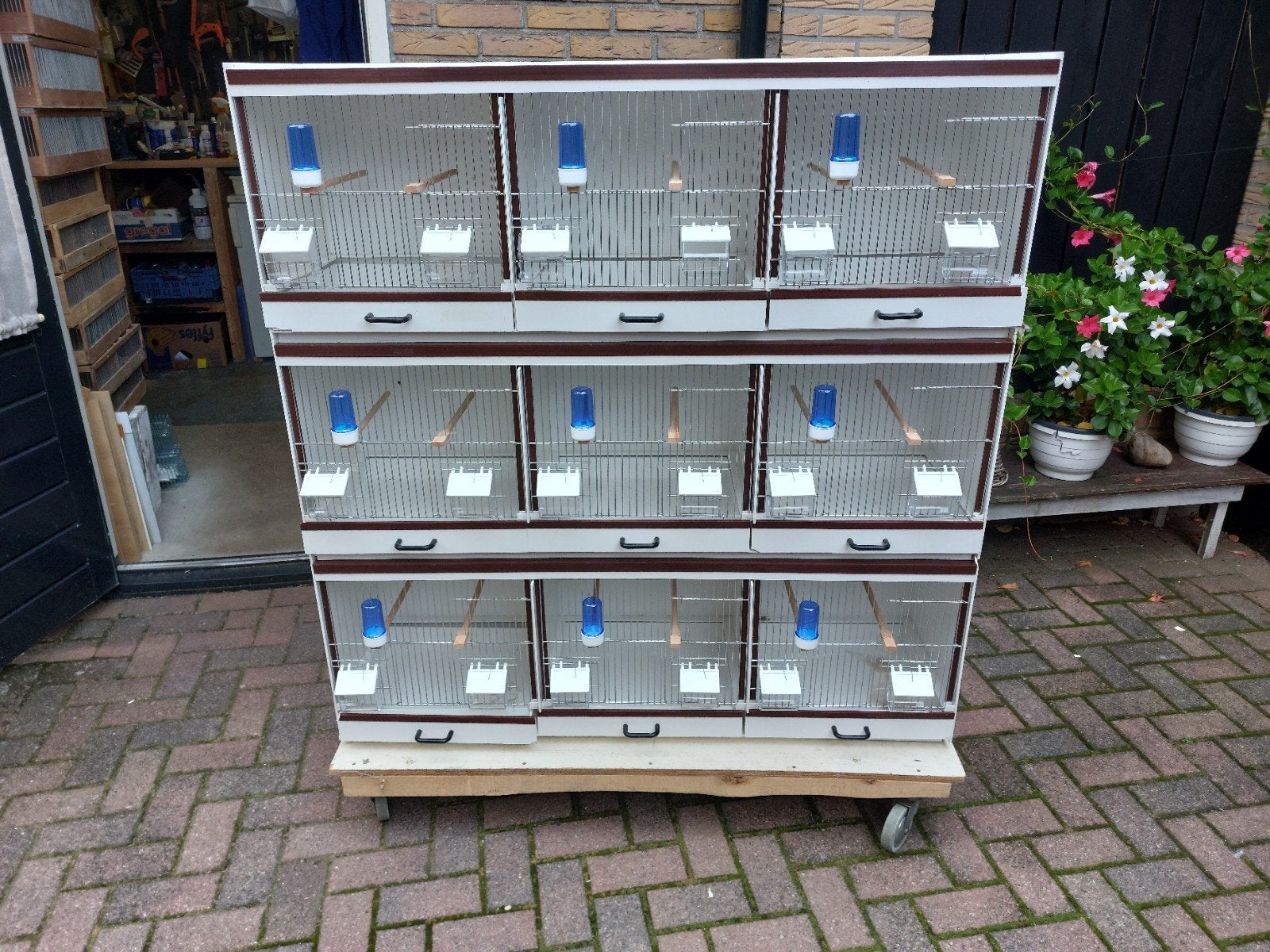 3 x 3 bakker kunstof broedkooien 124, Dieren en Toebehoren, Vogels | Hokken en Kooien, Ophalen of Verzenden, Gebruikt, Kunststof