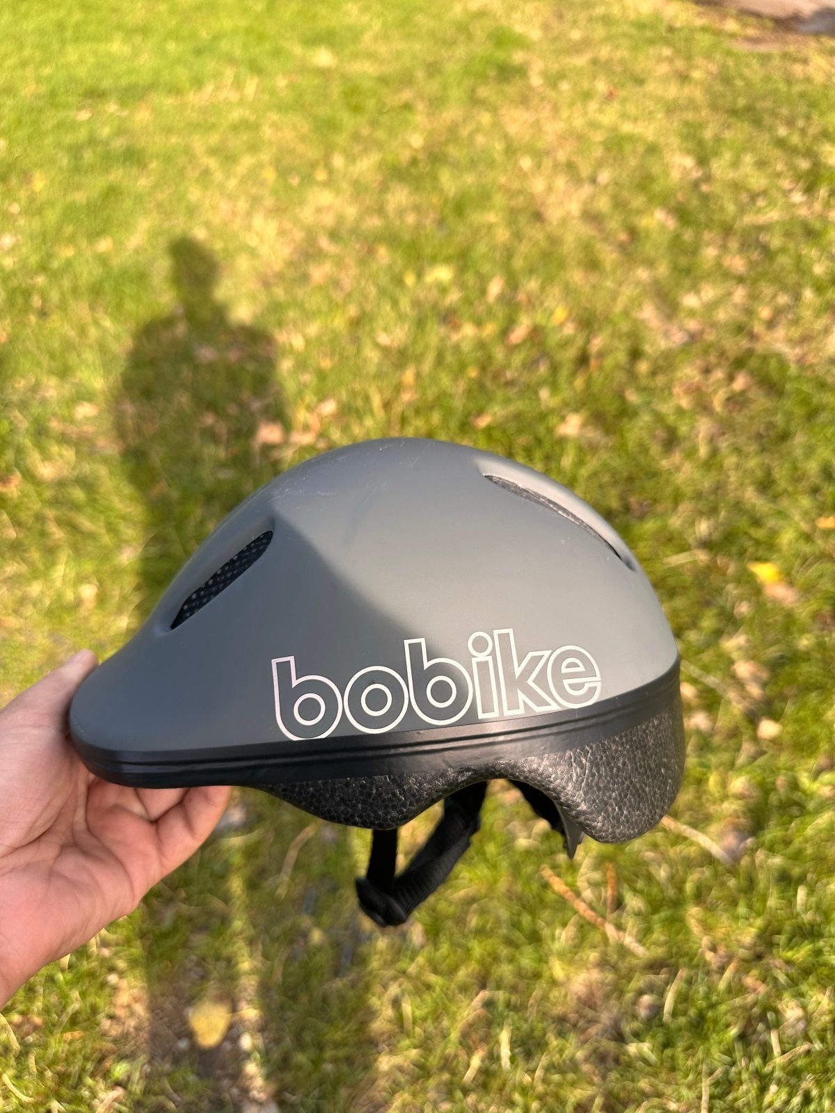 Bobike fietshelm Macaron Grey XXS, Fietsen en Brommers, Fietsaccessoires | Fietshelmen, Ophalen, Zo goed als nieuw, XXS, Jongen of Meisje