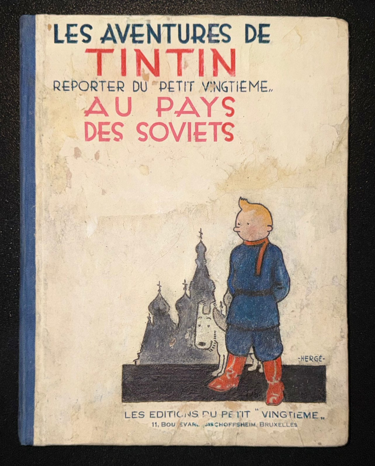 Tintin T1 - Au pays des Soviets (1930), Eén stripboek, Ophalen of Verzenden, Gelezen