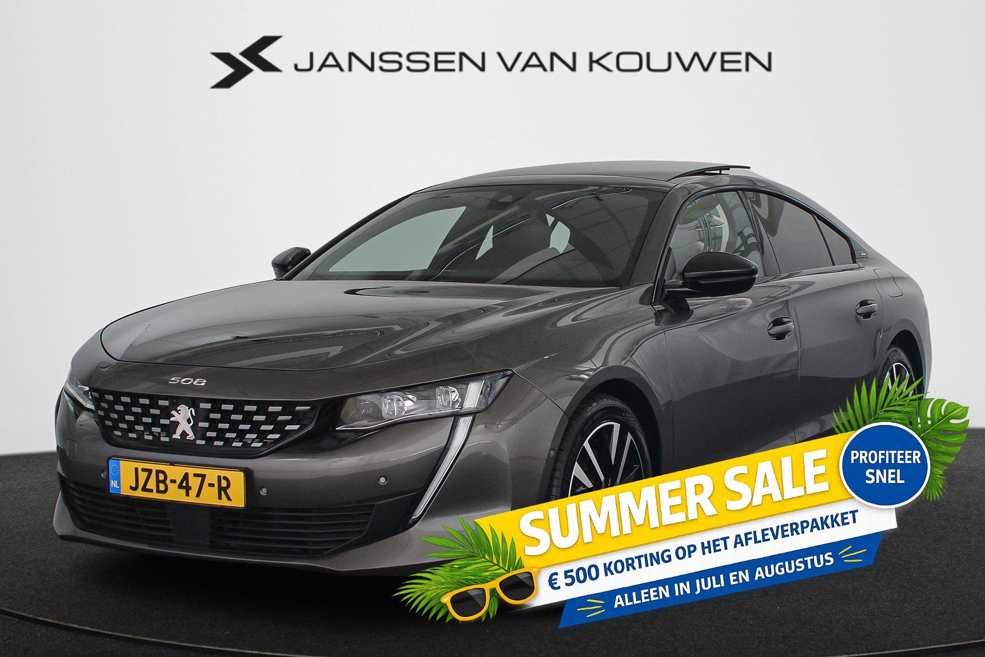 Peugeot 508 1.6 HYbrid GT SOH 99% Panoramadak FOCAL Massage, 745 kg, Gebruikt, 4 cilinders, Plug-in hybride