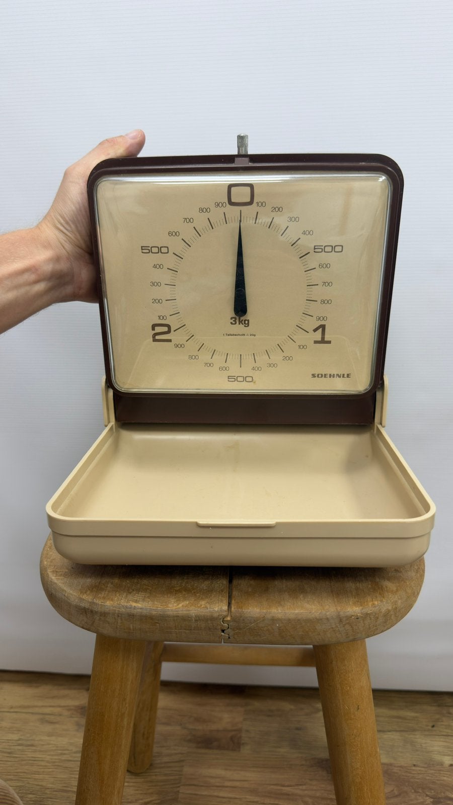 Vintage / antiek Soehnle weegschaal, Minder dan 10 kg, Keukenweegschaal, Ophalen of Verzenden, Zo goed als nieuw