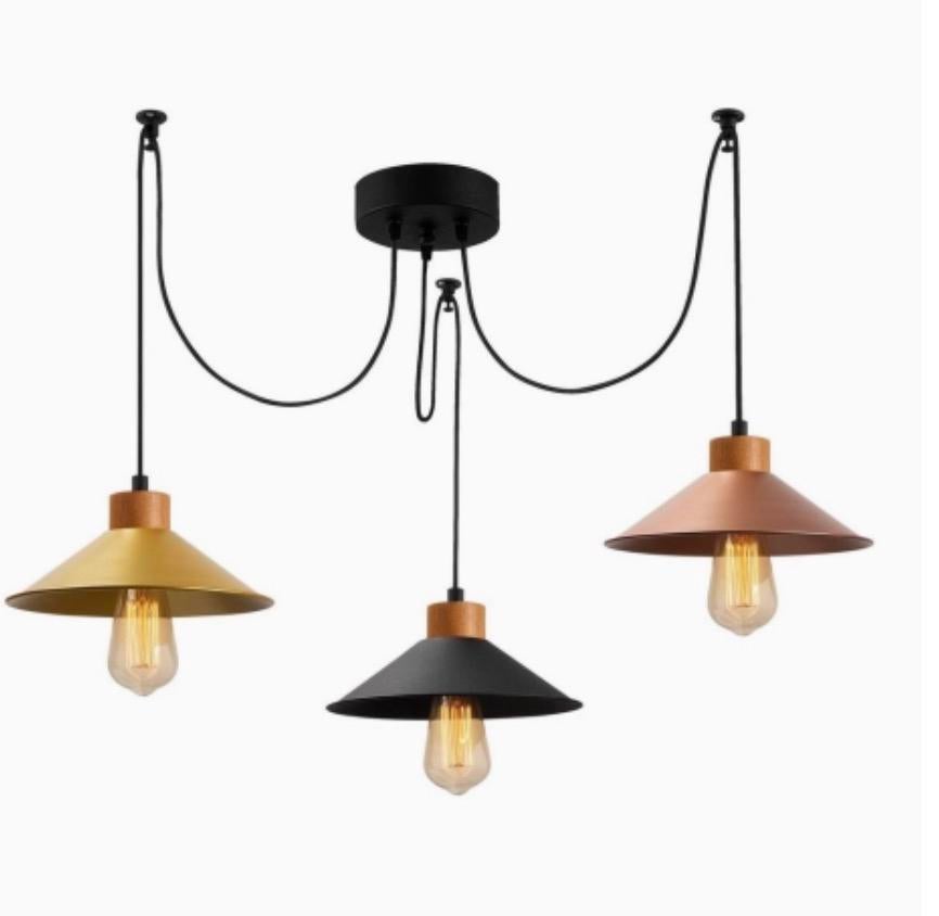 Hanglamp aan een koord MANAVGAT 3xE27/40W/230V spin, Huis en Inrichting, Lampen | Hanglampen, Ophalen, Nieuw