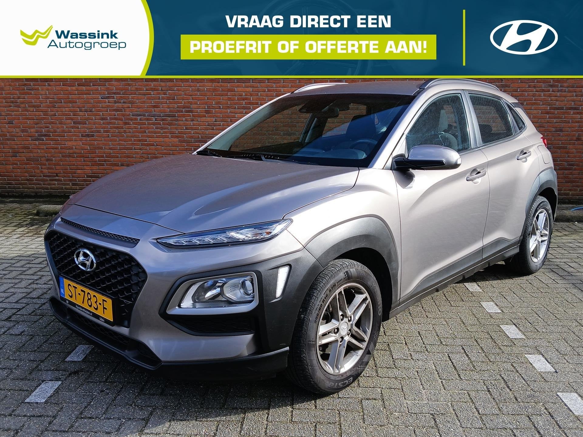 Hyundai Kona 1.0 T-GDI 120pk Comfort I Navi by App I Camera, Auto's, Voorwielaandrijving, Stof, Gebruikt, Euro 6