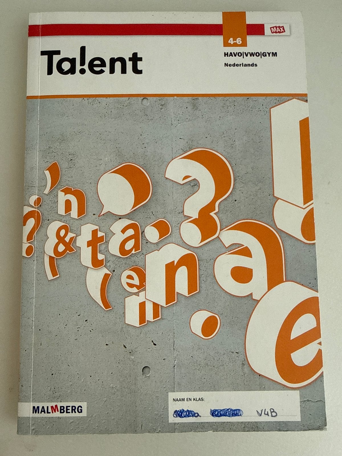 Talent Nederlands 4-6 HAVO/VWO/GYM vakboek, Boeken, Schoolboeken, Ophalen of Verzenden, Zo goed als nieuw, VWO, Nederlands