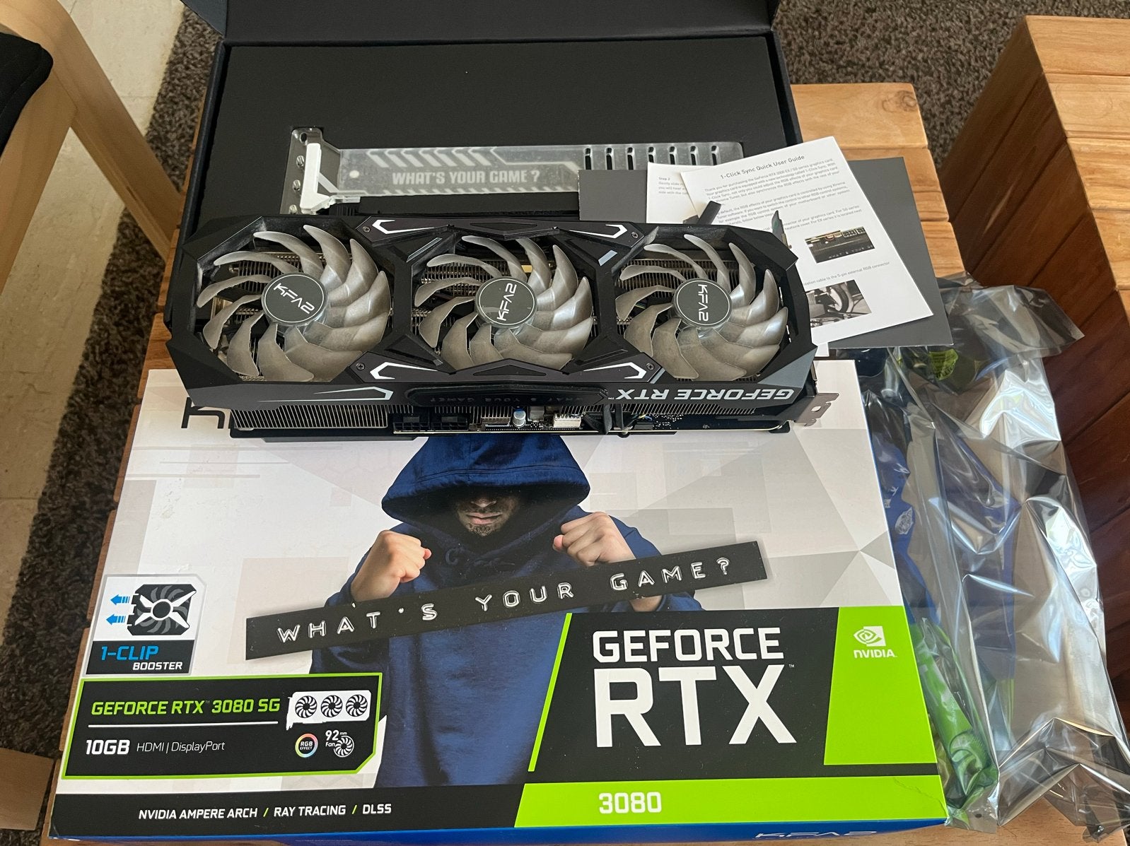KFA2 GeForce RTX 3080 SG 10GB GDDR6X Videokaart, HDMI, GDDR6, PCI-Express 4, Ophalen of Verzenden