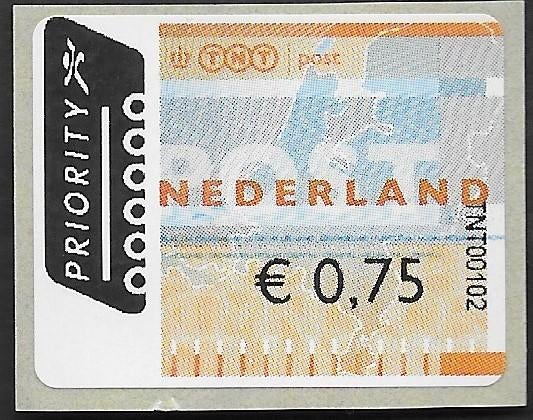 Acon automaatzegel € 0,75P TNT00102 Hoofddorp., Ophalen of Verzenden, Na 1940, Postfris