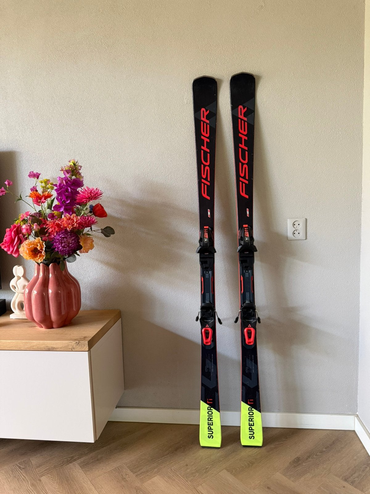 Fischer Superior Ti 170 cm ski's met RS11 GripWalk bindingen, Ophalen, 160 tot 180 cm, Fischer, Zo goed als nieuw