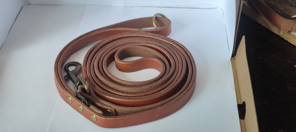 Leren hondenriem 3 meter, Dieren en Toebehoren, Hondenriemen, Ophalen of Verzenden, Nieuw, Hondenriem