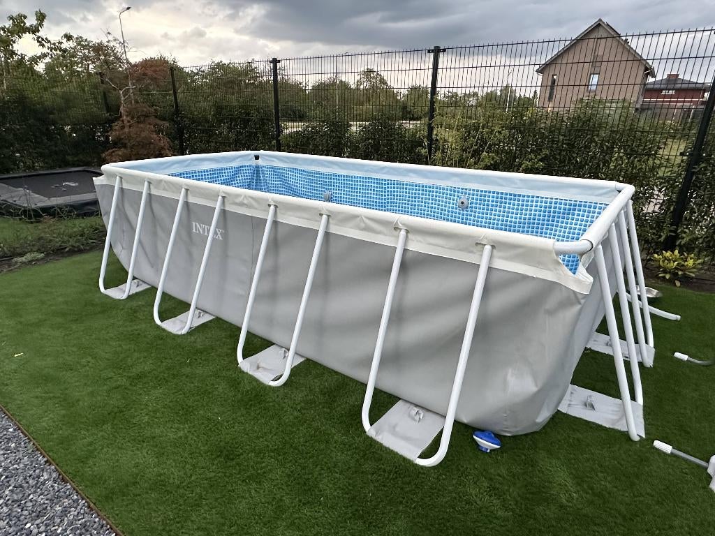 Intex Prism Frame Rechthoekig Opzetzwembad 400x200x100, Tuin en Terras, Zwembaden, Ophalen, 200 tot 300 cm, 80 tot 120 cm, Zo goed als nieuw