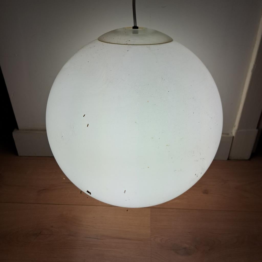4 grote witte vintage bollampen, Ophalen, Kunststof