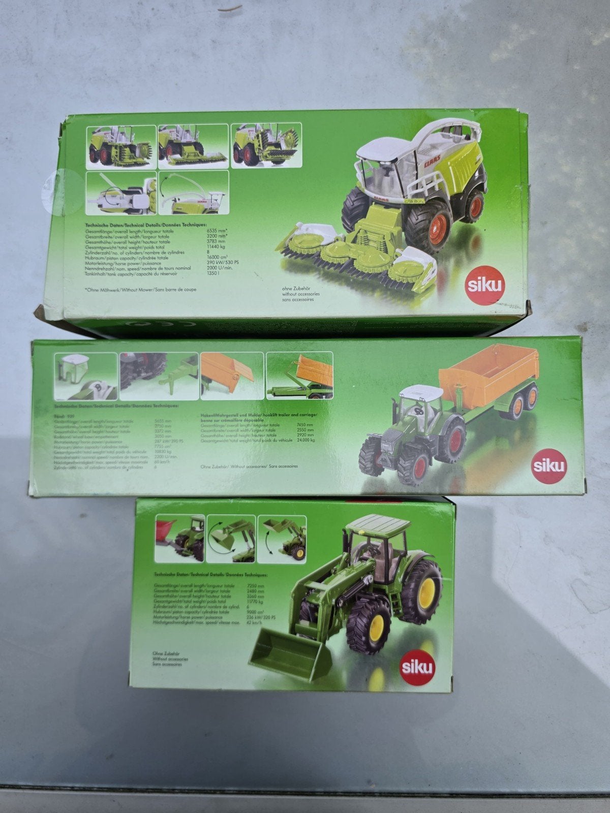 SIKU Farmer 1:50 Claas Fendt John Deere tractor 1982 1989, Ophalen of Verzenden, Gebruikt, Hijskraan, Tractor of Landbouw, SIKU
