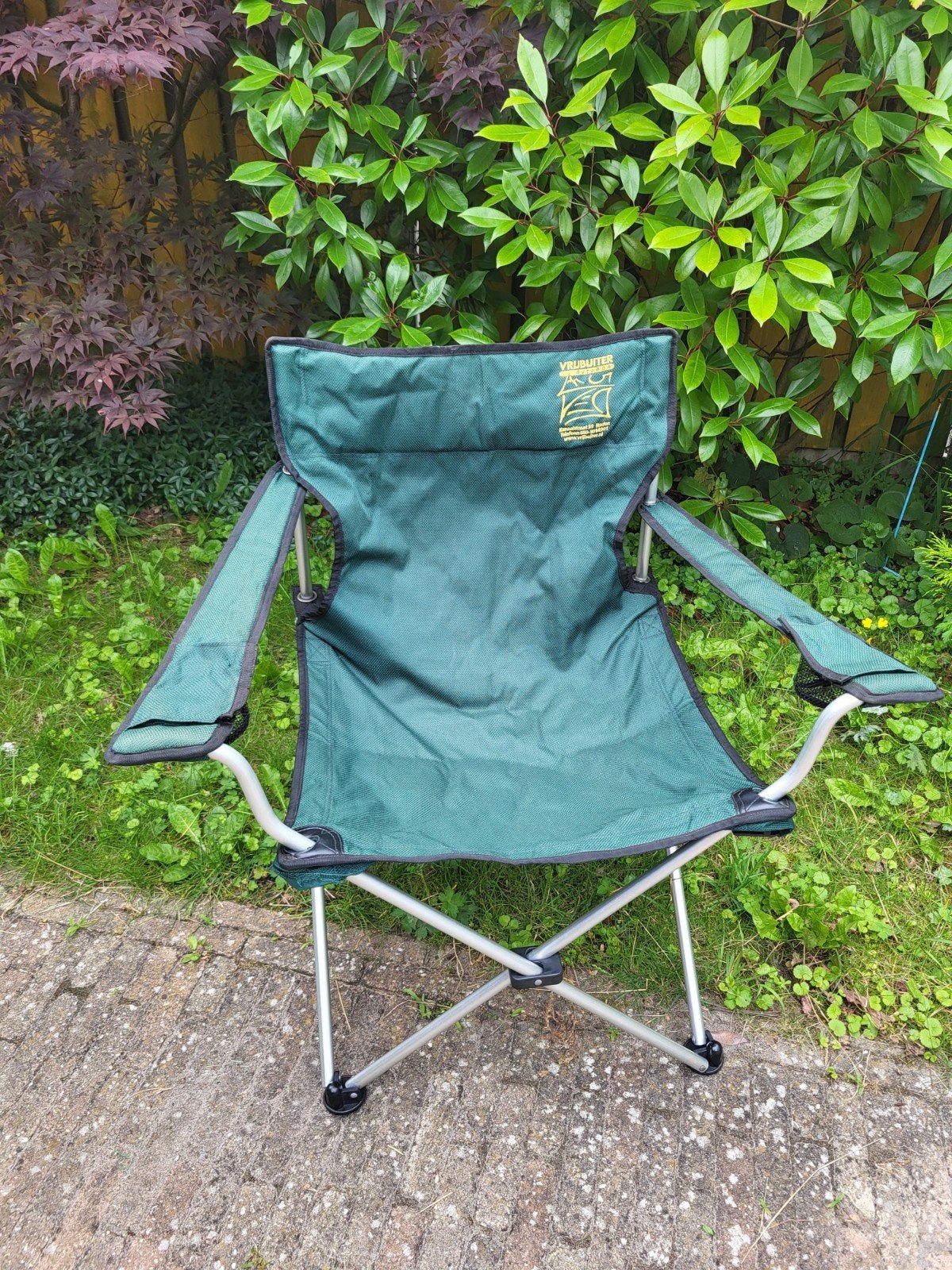 Vrijbuiter Outdoor Kolibri Campingstoel - Groen, Caravans en Kamperen, Kampeermeubelen, Ophalen, Gebruikt, Campingstoel