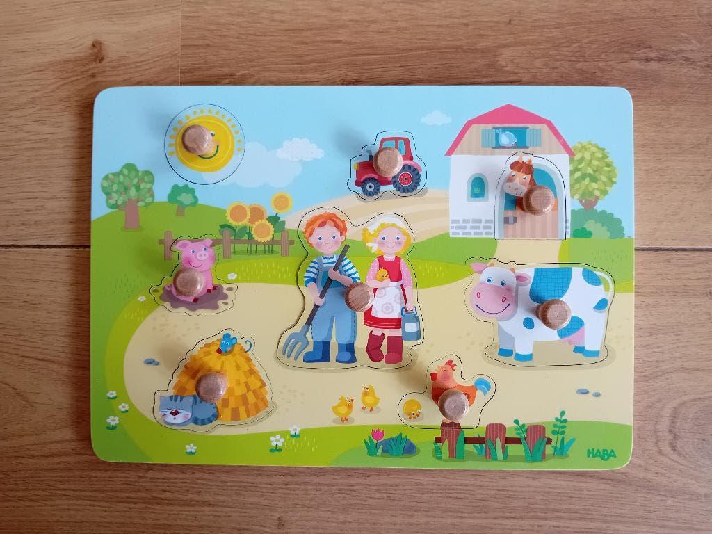 Haba houten puzzel boederij, Ophalen, Zo goed als nieuw