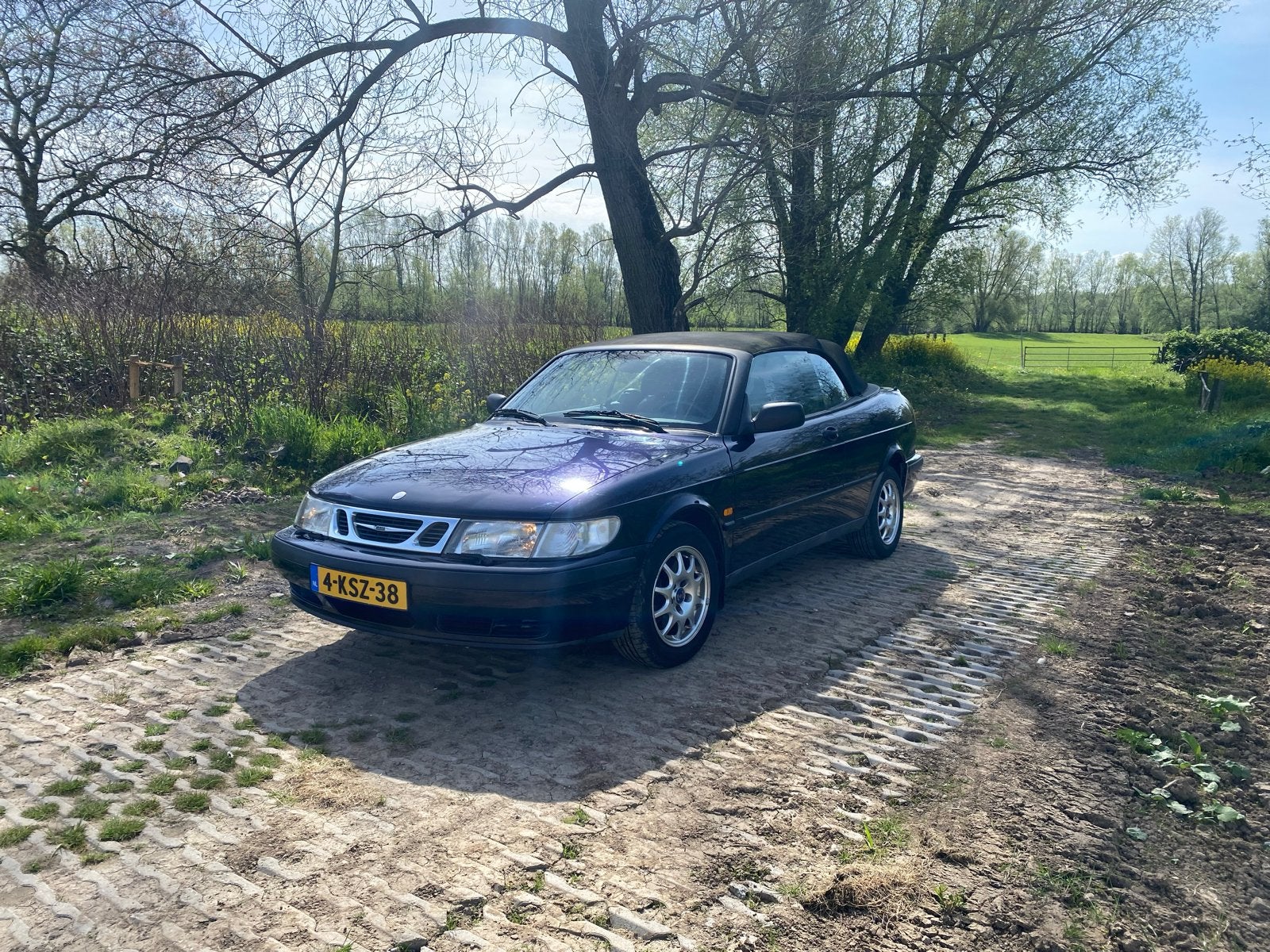 Saab 9-3 Cabrio 1998 Blauw, Auto's, 1340 kg, Cabriolet, 11 km/l, 75 €/maand