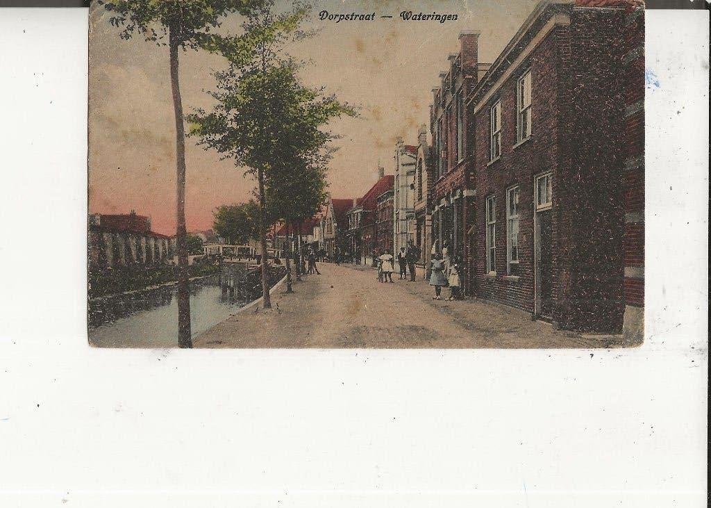 Wateringen Dorpstraat 1925, Ophalen of Verzenden, 1920 tot 1940, Gelopen, Zuid-Holland