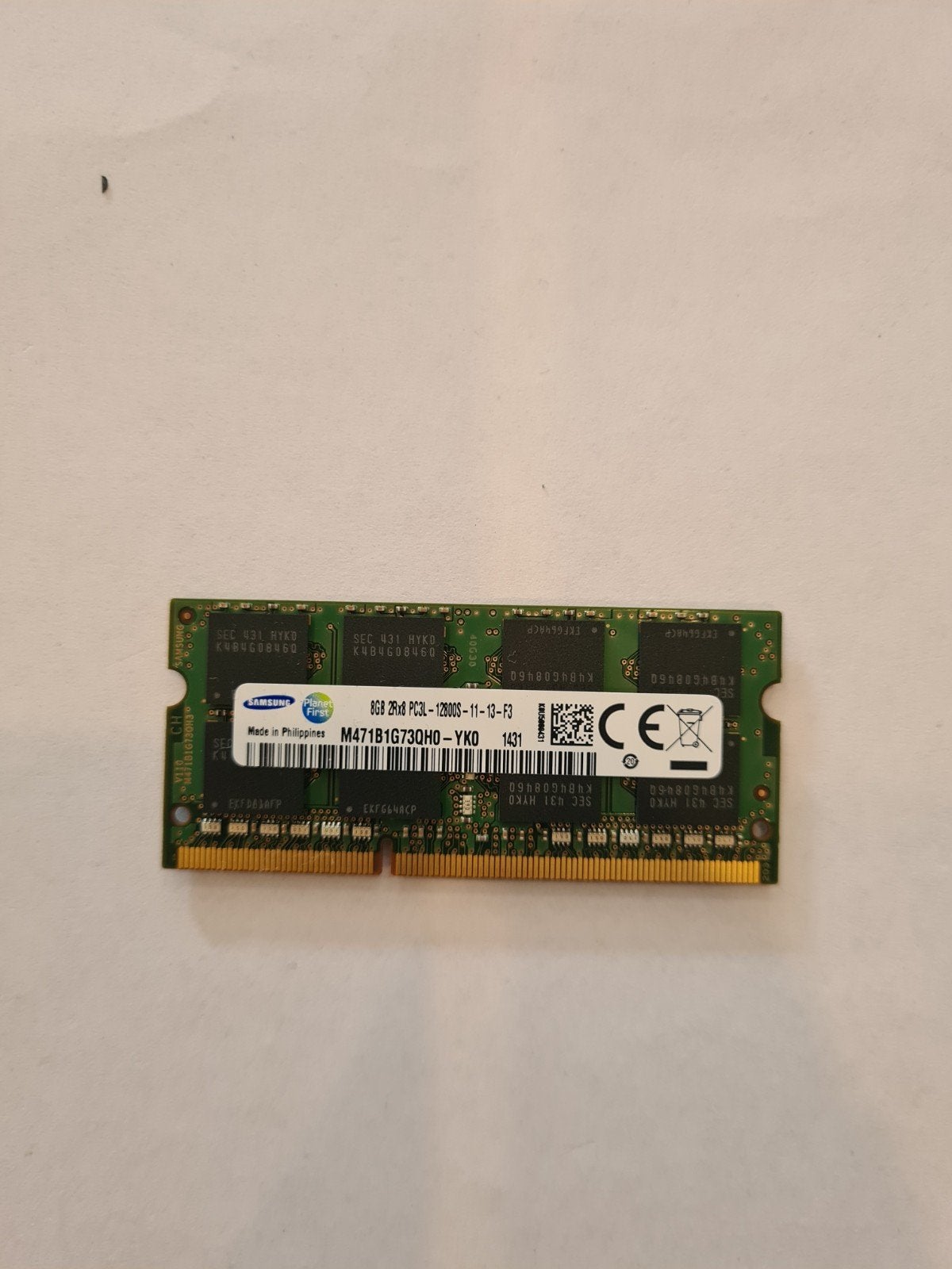 Samsung 8GB DDR3 RAM PC3L-12800S Laptop Geheugen, 8 GB, DDR3, Ophalen of Verzenden, Laptop