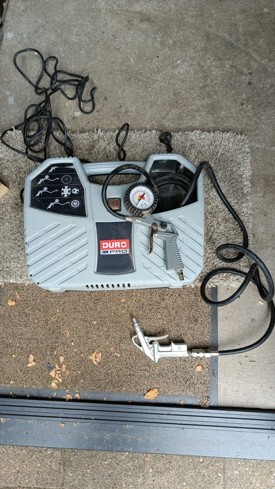 Duro Pro Compressor D-AC 190 voor banden en meer, Gebruikt, 6 tot 10 bar, Ophalen of Verzenden, Minder dan 200 liter/min