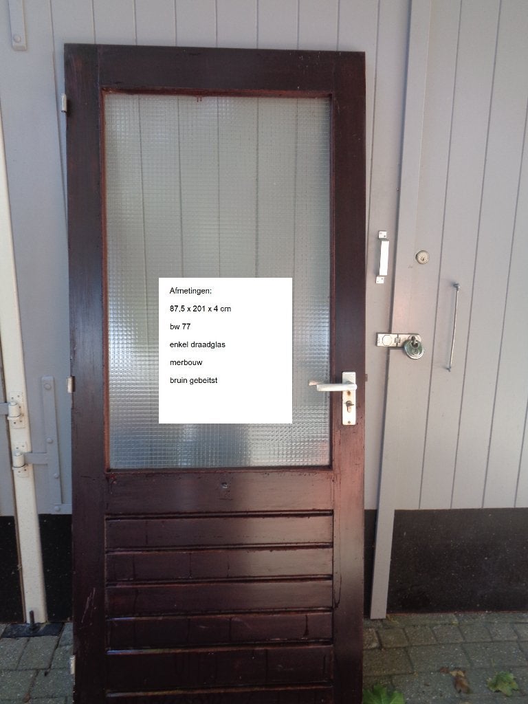 balkon deuren, Ophalen, Gebruikt, 80 tot 100 cm, Buitendeur
