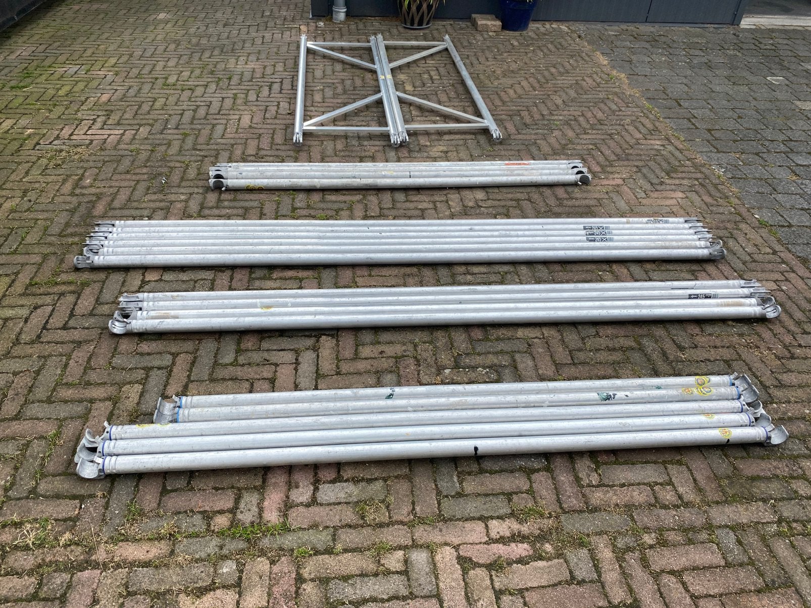 Rolsteiger liggers schoren. Dubbele leunigschoor altrex, Ophalen, Gebruikt, Rolsteiger of Kamersteiger, 5 meter of hoger