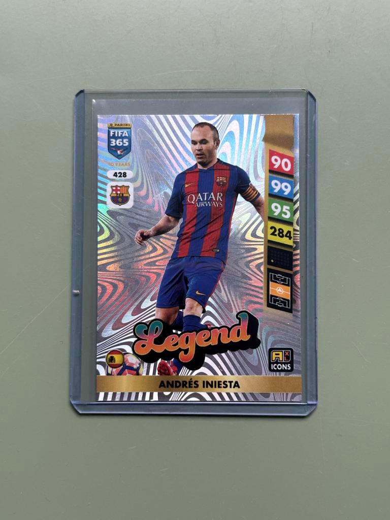 Panini FIFA 365 Legend Andrés Iniesta Spelerskaart, Ophalen of Verzenden, Nieuw, Losse kaart