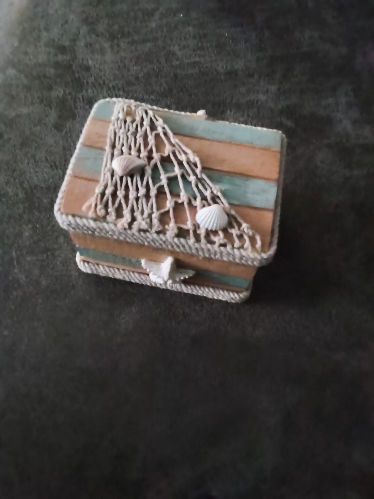 Decoratief Houten Kistje met Zee-thema, Kinderen en Baby's, Ophalen of Verzenden, Gebruikt, Overige merken, Overige typen