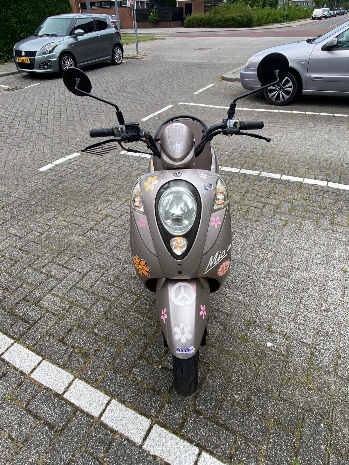 SYM Mio50 2014, 1e Eigenaar 12.544 km Blauw Kenteken, Fietsen en Brommers, Scooters | SYM, Gebruikt, Benzine, Maximaal 25 km/u