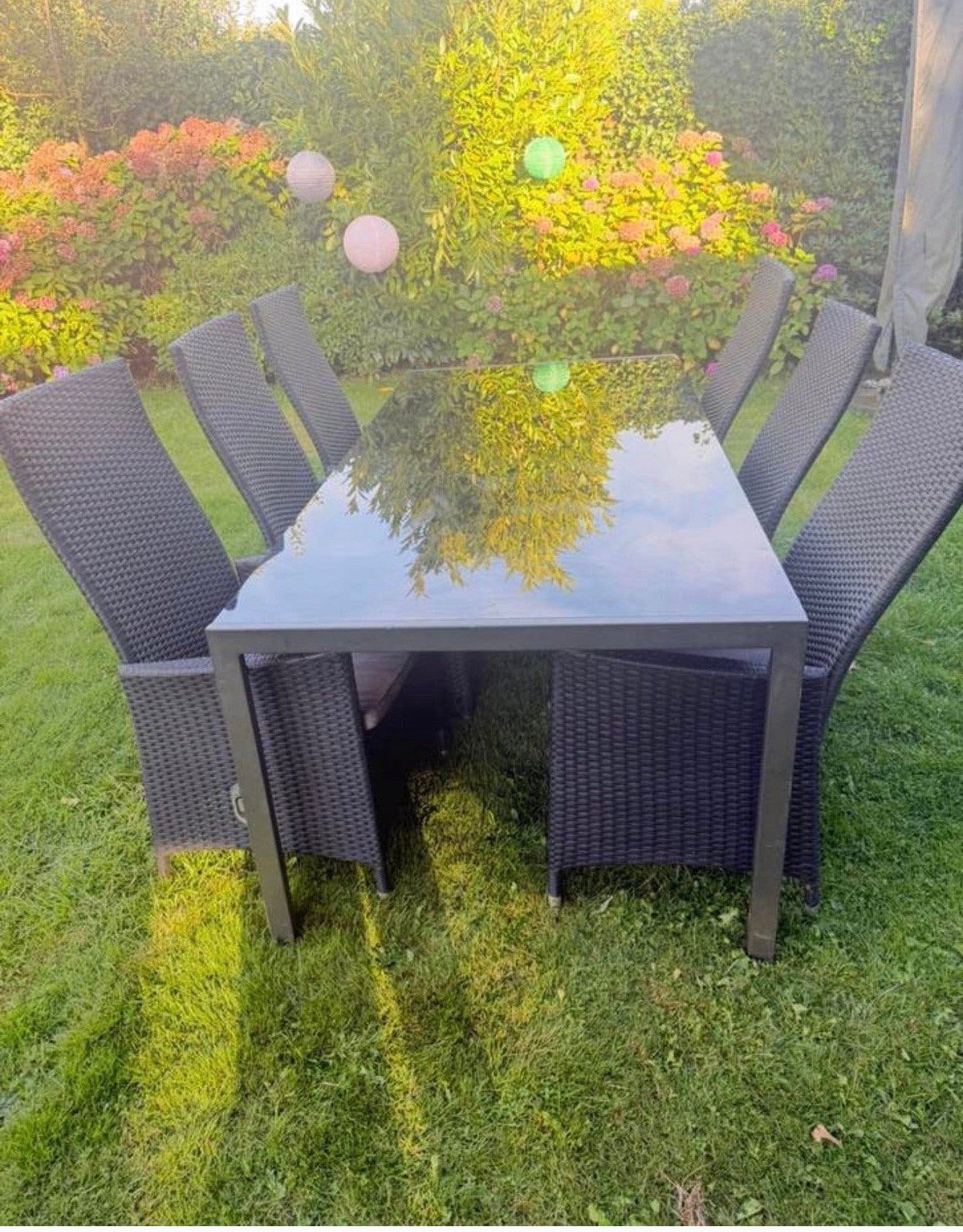 Tuinset Pure lake Collection -tafel + 6 stoelen, Ophalen, Overige materialen, Gebruikt, Eettafel