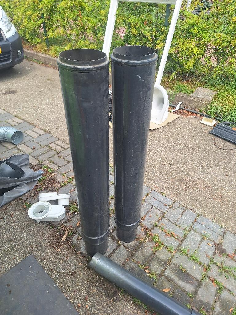 Kachel buis, Ophalen, Houtkachel, Zo goed als nieuw, Inbouw
