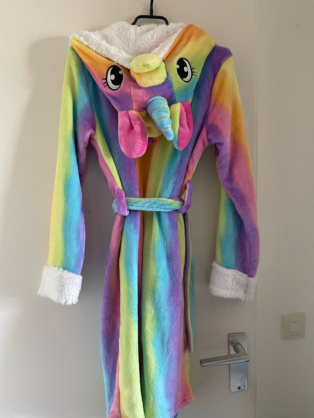Unicorn Badjas Regenboog - Maat M, Kleding | Dames, Ophalen of Verzenden, Zo goed als nieuw