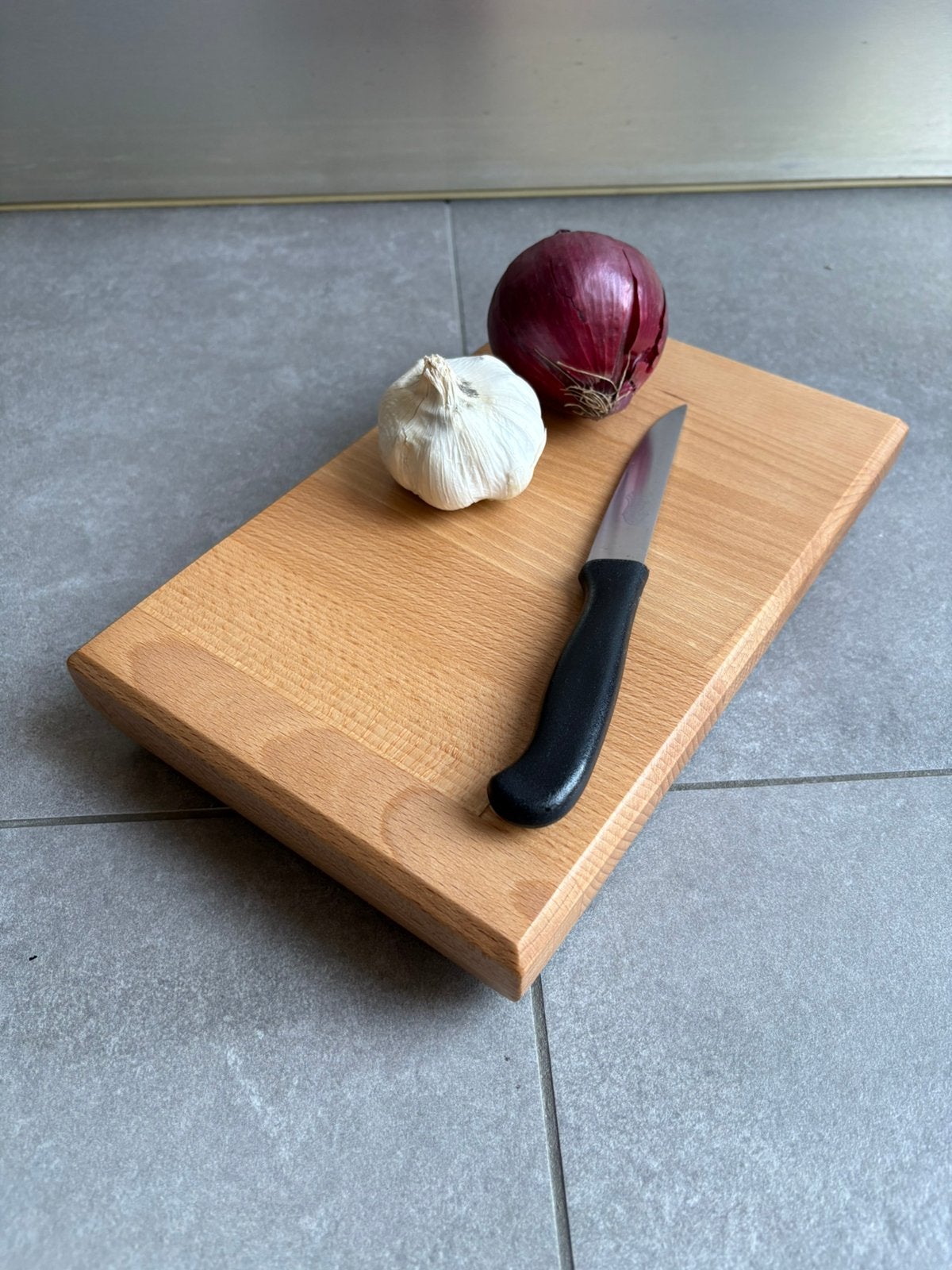 Dikke Snijplank Beukenhout 28,5x17,5cm NIEUW, Snij-/serveerplank, Ophalen of Verzenden, Nieuw, Hout