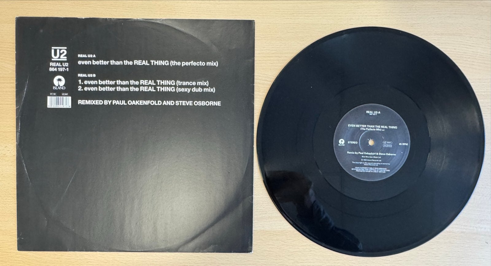 U2 - Even Better Than The Real Thing 12” - Europe 1992, LP, Gebruikt, 12 inch, Verzenden