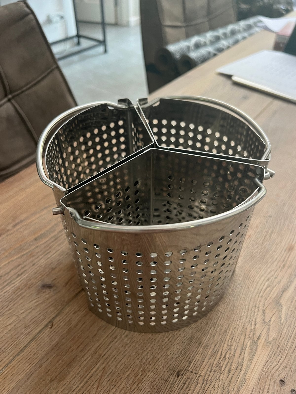 Pasta inzet koker RVS 19 x 20 cm RVS, Ophalen of Verzenden, Nieuw