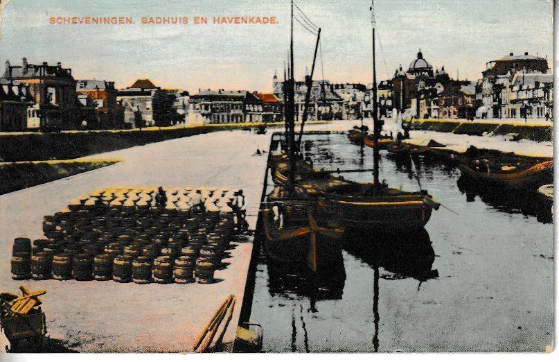 SCHEVENINGEN - BADHUIS en HAVENKADE, Ophalen of Verzenden, Voor 1920, Ongelopen, Zuid-Holland