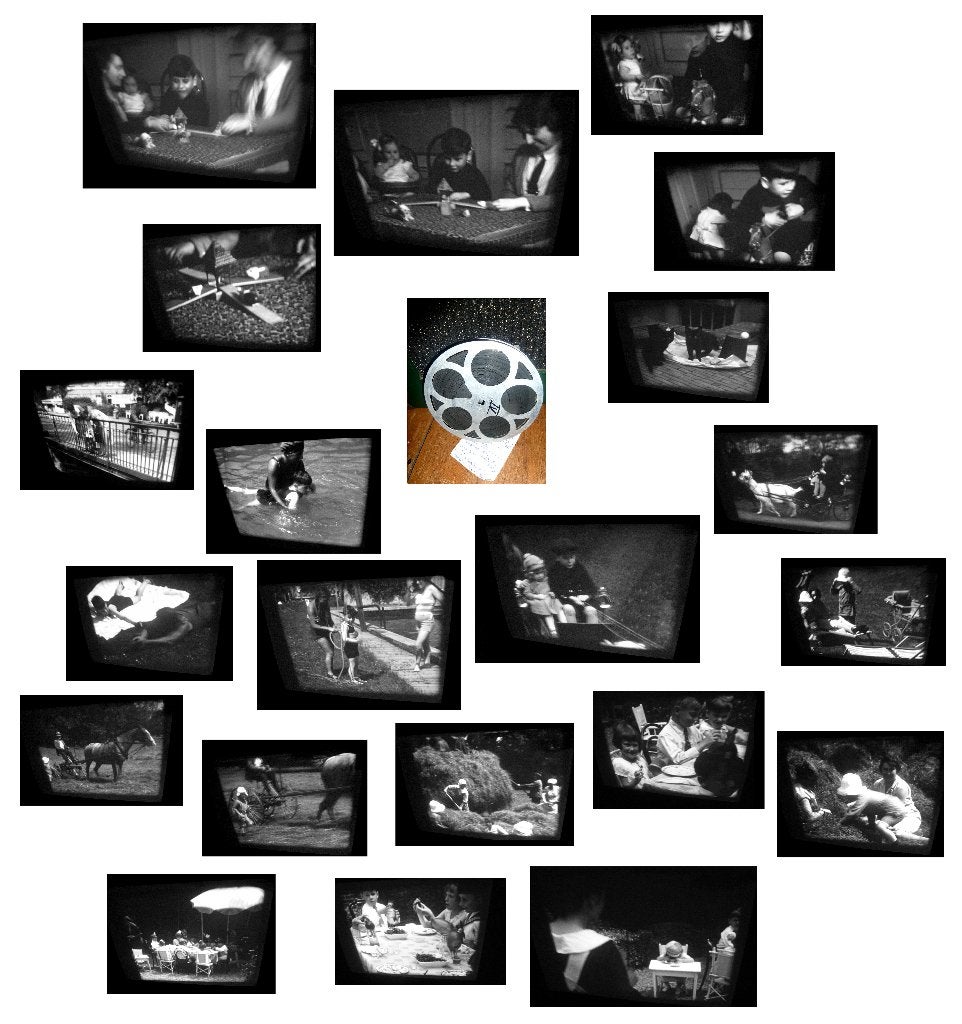16mm film amateur tafelfamiliespel 1926/27 speelgoed hooien, Ophalen of Verzenden, 16mm film