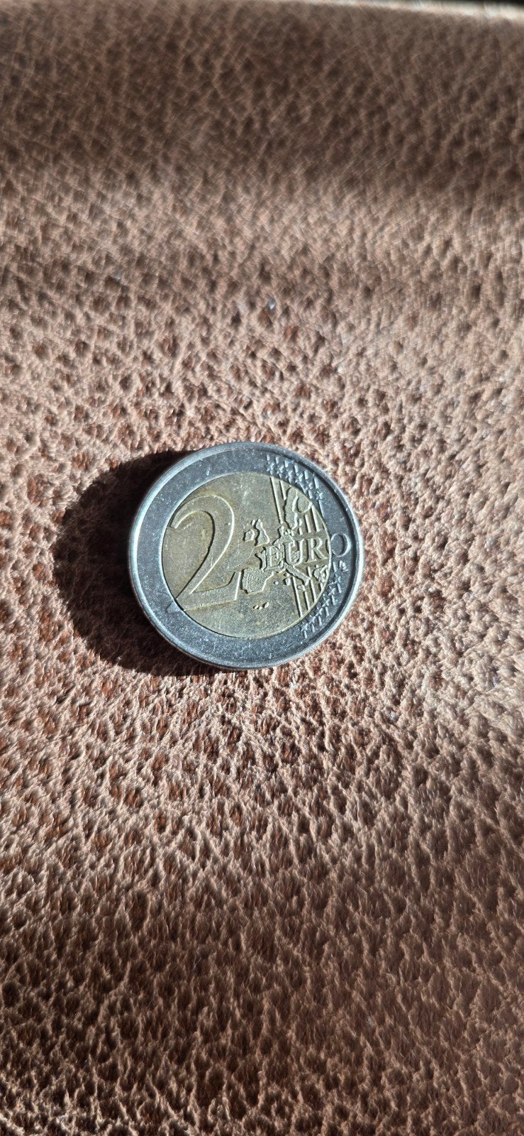 2 Euro munt Griekenland 2002 met letter S in onderste ster, Postzegels en Munten, Ophalen of Verzenden, Griekenland, 2 euro