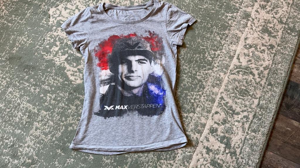 Max Verstappen T shirt en beurs, Ophalen of Verzenden, Zo goed als nieuw, Maat 34 (XS) of kleiner, Korte mouw