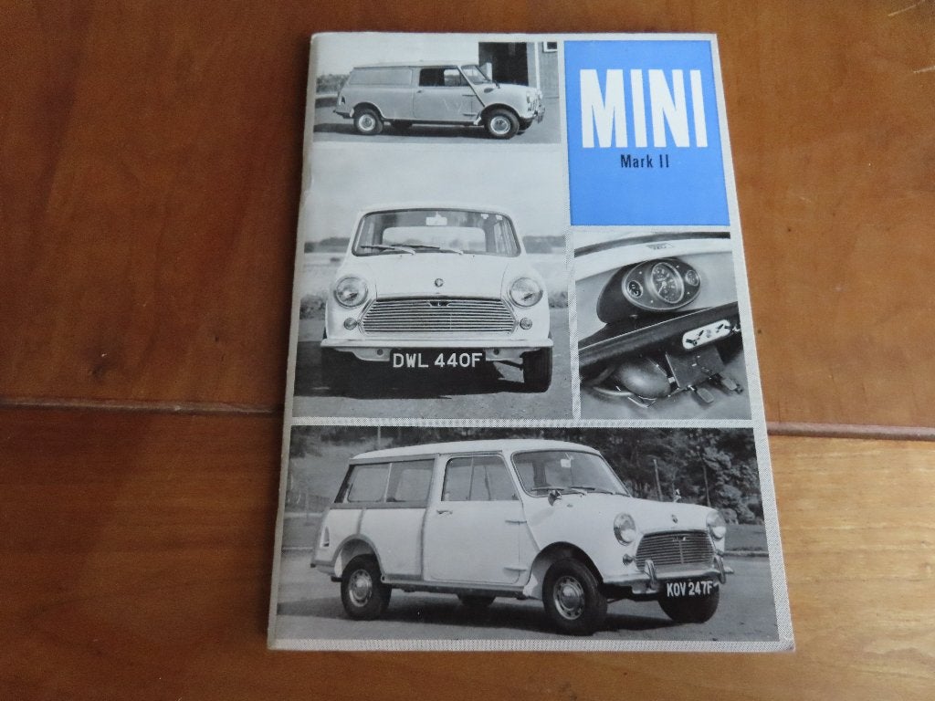 Instructieboek Mini Mk2 1969, saloon, Estate, pick-up, mooi!, Ophalen of Verzenden