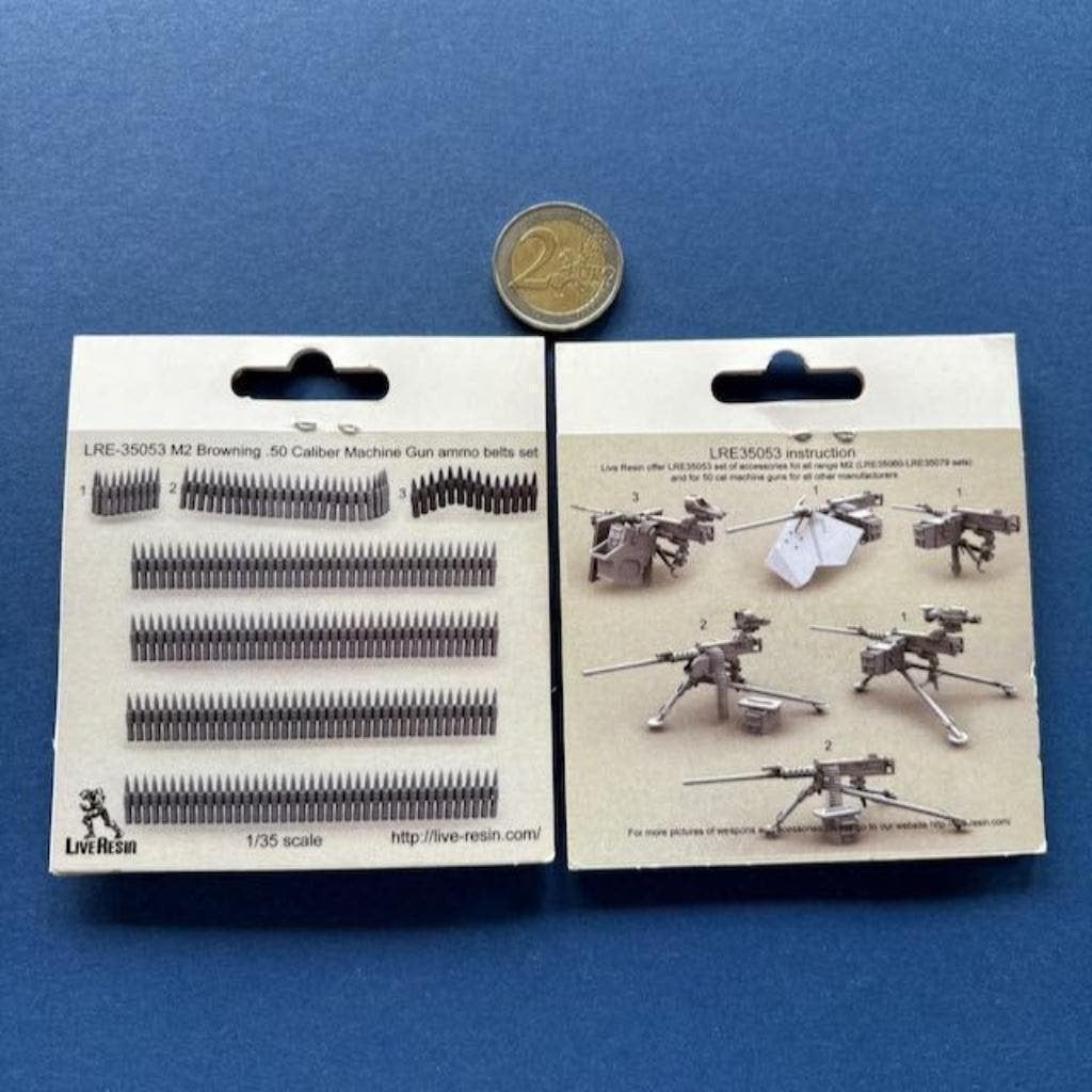 liveresin	LRE35053	M2 Browning .50 Caliber Ammo belt 1/35, Verzenden, Nieuw, 1:35 tot 1:50