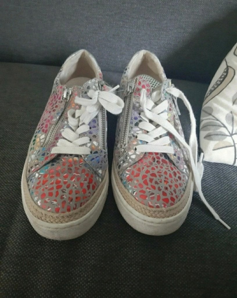 Stoere Gabor sneakers reptielen pritn maat 36,5 (advr 92), Overige kleuren, Gabor, Ophalen of Verzenden, Sneakers of Gympen