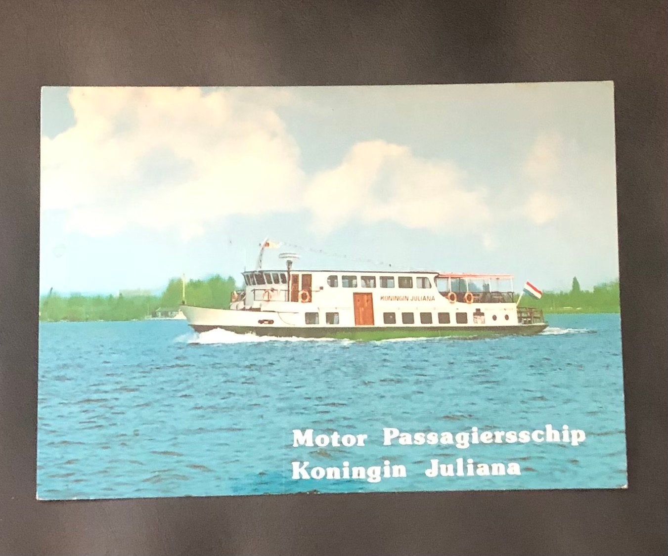 Ansichtkaart Motor Passagiersschip Koningin Juliana, Ophalen of Verzenden, 1960 tot 1980, Ongelopen