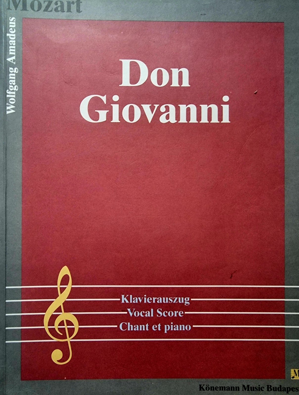 Wolfgang Amadeus Mozart - Don Giovanni Vocal Score Kl15, Zang, Gebruikt, Verzenden, Klassiek