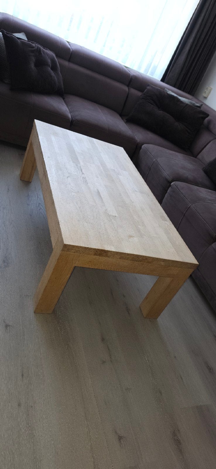 Salontafel 120x70 cm - Massief Hout, Huis en Inrichting, Tafels | Salontafels, Ophalen, Gebruikt, 50 tot 100 cm, 100 tot 150 cm