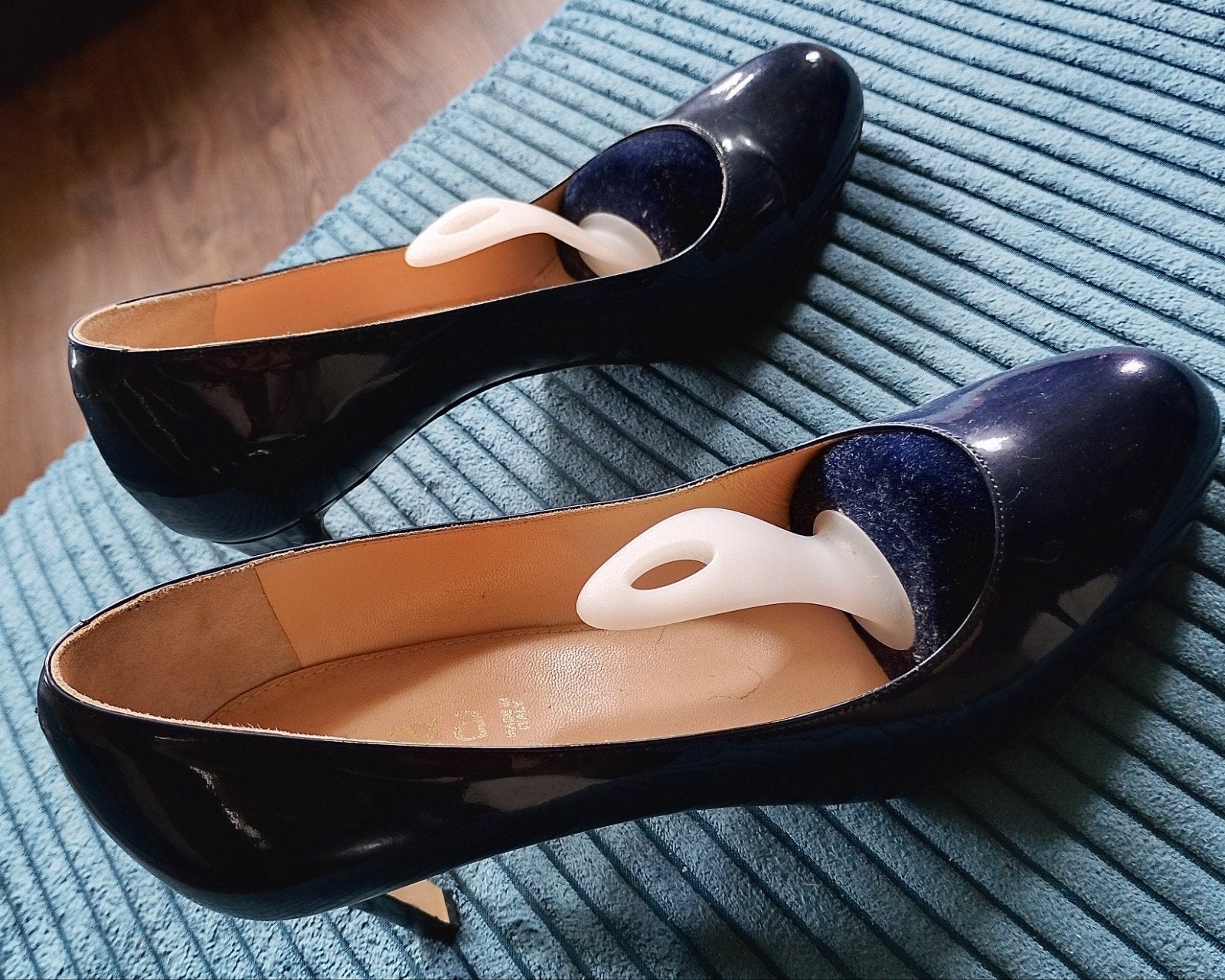 Donkerblauwe lakleren pumps Dyva - Maat 39, Pumps, Blauw, Ophalen of Verzenden, Dyva