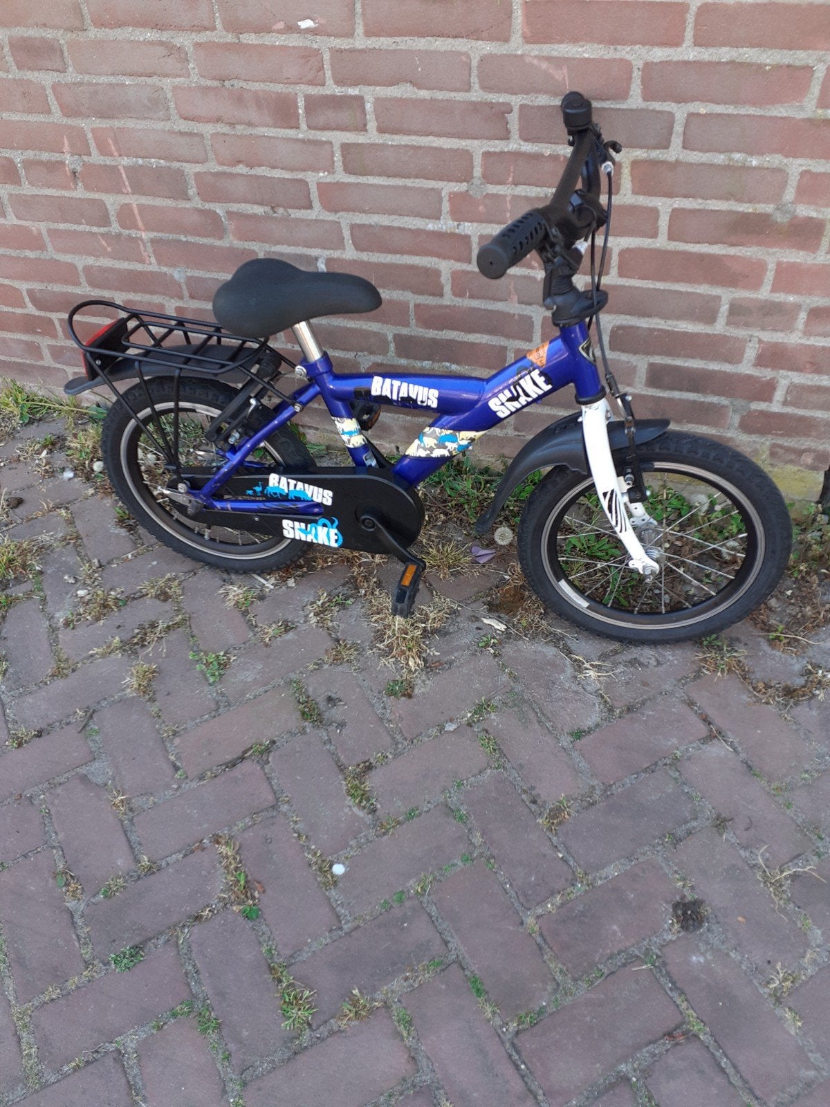 Batavus snake 16 inch jongensfiets, Ophalen, Terugtraprem, 16 tot 20 inch, Zo goed als nieuw