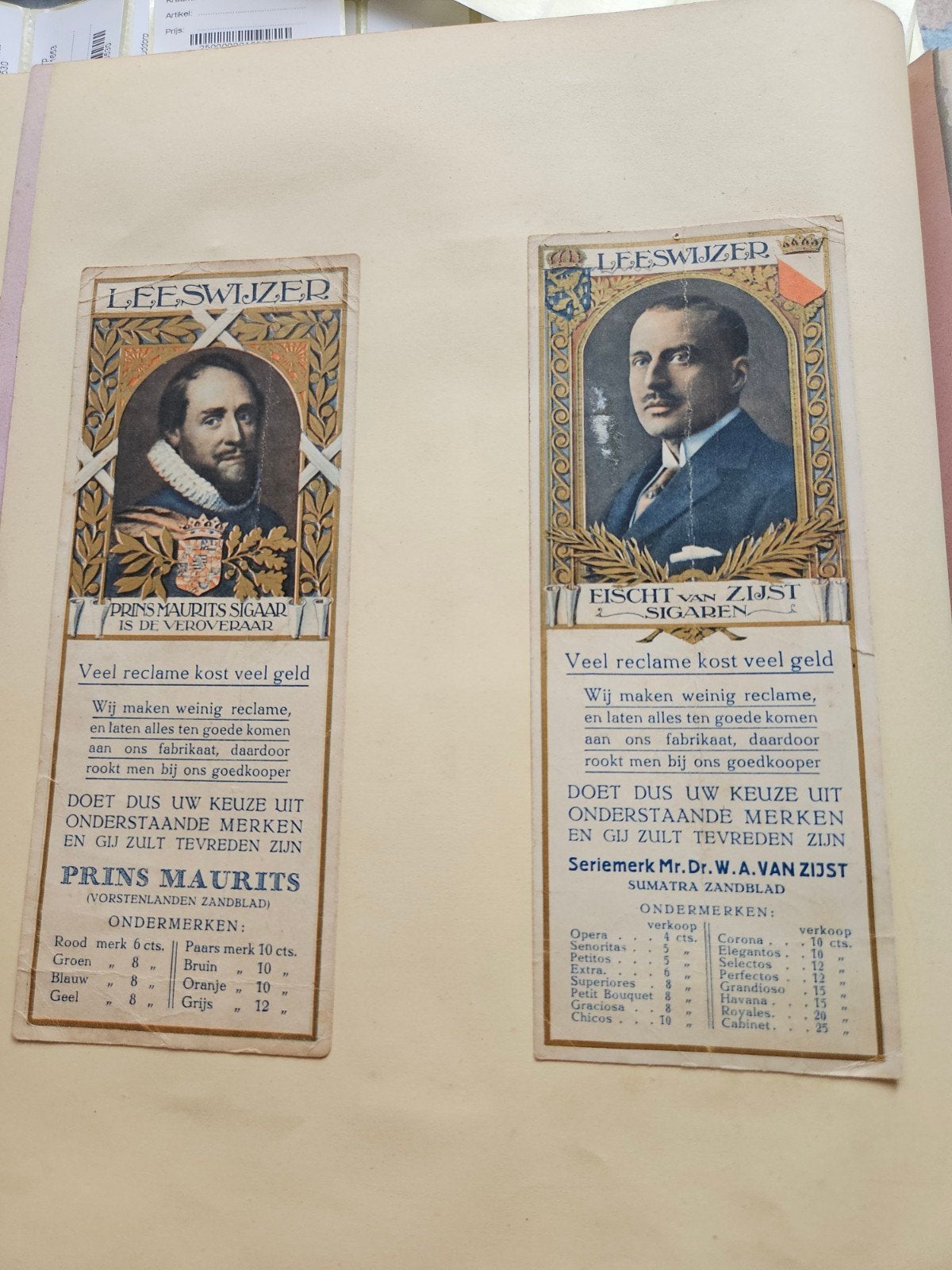 Antiek  Prins Maurits & Mr.Dr. W.A. van, Ophalen of Verzenden